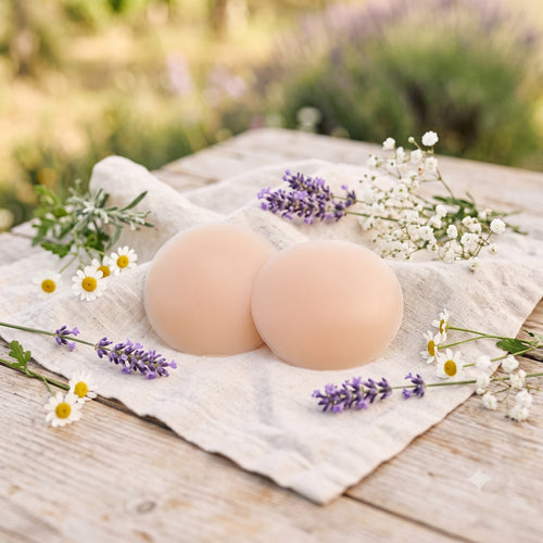 Pasties silicone sur lin naturel